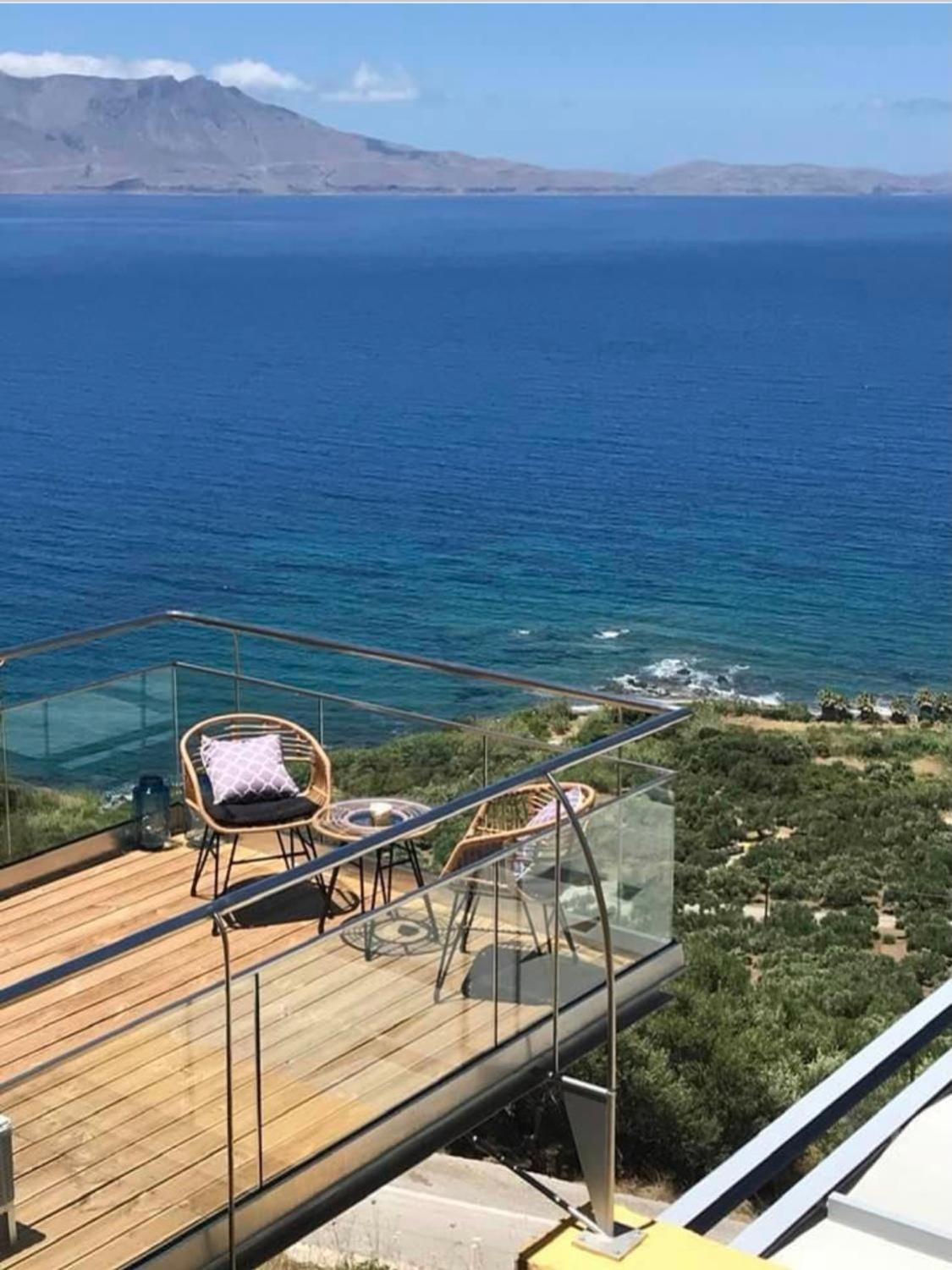 Beachfront Ravdoucha Epavlis Eleni Villa - Pool, Hot Tub, Gym, Sauna, Private Parking, Wifi Hanya Dış mekan fotoğraf